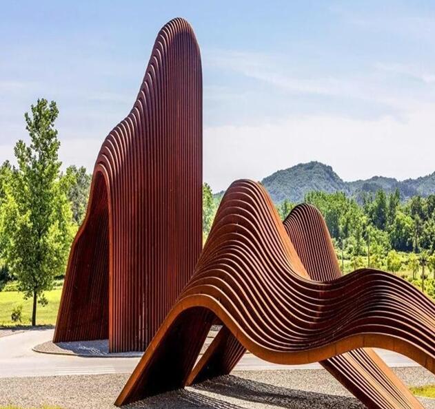 山丹锈钢板造型