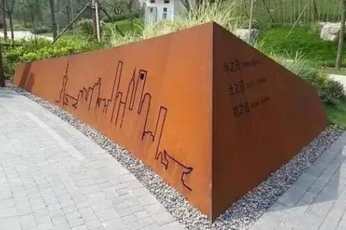 山丹耐候钢挡土墙